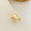 Backs Oorbellen 1PC Originaliteit Goud Kleur Zilver Figuur Vormige Oor Clip Klimmen Klimmer Manchet Niet Doorboord Kraakbeen