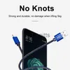 Laddare/kablar Kebiss Micro USB -kabel 3A Nylon Fast Charge USB -datakabel för Samsung Xiaomi LG -surfplatta Android Mobiltelefon USB -laddningssladd x0804