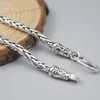 Chains Pure 925 Sterling Silver 4mm Wheat Link Chain Necklace 21.6inch L