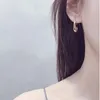 Boucles d'oreilles créoles KMY moderne pour femmes tendance cerceaux en forme de C oreille Piercing mode Simple femme bijoux cadeau