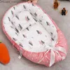 Stubenwagen Wiegen 53x88cm Kinderbett mit Kissen Babynest Reisebaby- und Kleinkind-Baumwollwiege geeignet für Neugeborene tragbares Kinderbett Basskissen Stoßstange Z230804