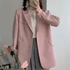 Damenanzüge Rosa Anzugjacke für Frauen Frühling und Herbst Slim Fit Loose All-Match Casual JK College Style Net Red Trendy