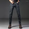 Jeans Homme Slim-Fit Bleu Noir Classic Business Cotton Stretch Regular-Fit Marque Pantalon