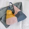 Sacs à bandoulière Panneau de couleur contrastée Sac à main de grande capacité Mode 2023 Déplacements d'été Sacs Butot en nylon simples et à la modestylishhandbagsstore