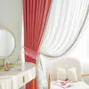 Vorhang, vollständig verdunkelnd, Kaschmir-Mori-Schlafzimmer, Wohnzimmer, französischer bestickter Spitzenschirm