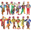 Tema Costume Halloween Adulto Maschio Divertente Circo Joker Gioco di ruolo per le donne Festa di Natale Spettacolo teatrale Scherzi Abiti senza parrucche Z230804