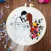 Kinesiska stilprodukter bröllopsminnet broderi DIY Nålverk härligt behövande för nybörjare Cross Stitch