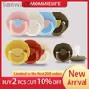 PACIFIERS# SOLID FÄRG Personlig Baby Pacifier Baby Sleeping Nipple For Baby Newborn Silicone Teether Toy Soft Silicone Pacifier X0804