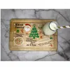 Plates Snowman Print Decorative Plate Eye-catching 330g Christmas Fruit Tray Indispensable Cookies Display