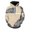 Herren Hoodies Retro National Style Teens 3D Gedruckt Streetwear Unisex Hip Hop Lustig Mit Kapuze Jacken Mode Frühling Pullover