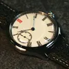 Relógios de pulso 40 mm Relógio mecânico vintage Aço inoxidável Safira à prova d'água St3600 Vento manual minimalista Pulso masculino