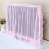 Dammtäckning Dammsäker TV-täckning Pink Purple Flower Garn 32 "36" 40 "46" 50 "55" 60 "65" Inch TV Screen Protecter Wall Mounted TV Cover R230803