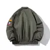 Men s Jackets Vintage Cargo Jacket Men Turn Collar Spring Winter MA1 Bomber Patch Pocket Army Coat Man 2023 Padded Streetwear 230803