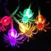 Strängar LED lila spindelbatteri USB Light String bar nattklubb inomhus utomhus halloween fest dekorativa lampor