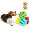 Dog Toys Chews Sublimation Pet 5Cm Interactive Elasticity Ball Natural Rubber Leaking Tooth Clean Balls Cat Chew Interact Drop Delivery