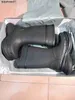 2023 runway balenciga rain boots Fashion Week fried street balenciga rain boots black high waterproof boots ins tide