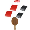 テーブルテニスラバー4PCS Ping Pong Cover Training Accessories with Sponge Reactor Corbor 22mm Medium Soft Rubber 230803