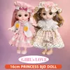 Poupées Échelle 1 12 16 cm Princesse BJD Poupée avec Vêtements et Chaussures Mobile 13 Articulations Mignon Doux Visage Lolita Fille Cadeau Enfant Jouets pour Enfants 230803