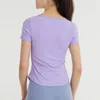 Active Shirts Gym Top Women Yoga Wear 2023 Sport Compression Shirt Komprimerad träning T-shirt för fitness Pilates Tops Blue Rashguard