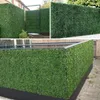 20 x 20 painel de sebe artificial de buxo para decoração de casa de jardim verde