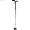 Trekking Poles Folding Cane With LED Light Foldbar Walking Stick Anti-Slip Lightweight Disability Aluminium Cane Torch Justerbar bärbar HKD230804