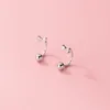 Stud Earrings VENTFILLE 925 Sterling Silver Sweet Bowknot Beads For Women Korean Trendy Simple Temperament Party Gifts Jewelry