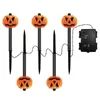 Lanterna di zucca senza fiamma Tea Light Halloween a batteria