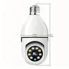 1pc Wireless Light Bulb Camera with Dual Band Wifi, 360 Degree PTZ Flood Light, Night Vision, and Motion Detection - Secure Your Home with Ease