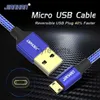 Laddare/kablar reversibel Micro Double Side USB -kabel 5V2A Snabb laddningsdata Cord Plug för Samsung Xiaomi Android -telefon flätad Power PLU X0804