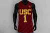 NCAA USC Trojans Basketball Jersey 6 Bronny James Jr. Evan Mobley Boogie Ellis Isaiah Mobley Drew Peterson Boubacar Coulibaly Max Agbonkpolo 32 Mayo 1 Young