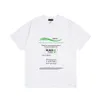 夏のファッションハイストリートコットンTシャツスウェットシャツTシャツプルオーバーTシャツ通気性男性と女性のレターパターン印刷穴カジュアルショートスリーブTシャツ