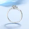Cluster Ringen Hart Diamant Belofte Ring Voor Vrouwen VVS1 D Kleur Moissanite Engagement Sterling Zilveren Bruiloft Sieraden Gift Inclusief Doos