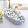 Бассинеты Cradles Baby Cradle Lead складная неонатальная детская детская кровать бампер -кровать детское гнездо переносное детское кровать Z230804