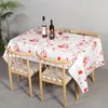 Table Cloth Halloween Decorations Handprint Tablecloth Covers Dining Dinner Room Decor Water Proof Household