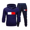 Herrspår 2023 Mens Tracksuit Luxury 2 Piece Set Casual Hoodies Sweatshirt Sweatpants Suit Teens Sports Print Jogging S-3XL C DH3ZV