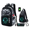 Rugzakken Lichtgevende Kids School Rugzak Jongens Waterdicht Duurzame Schooltassen voor Jongen Middelbare scholieren Boekentas Mochilas Escolares 230803