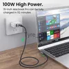 Carregadores/Cabos Cotovelo Cabo USB C 5A 100 W/60 W USB Tipo C Cabo de dados para Huawei Pro PD USB-C Cabo de carregamento rápido para Samsung Tipo-C Cabo de carregamento x0804