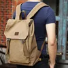 Рюкзак Vintage Canvas rucksack Travel Laptop School School School Backbags Backpacks подходит 15,6 дюйма для мужчин