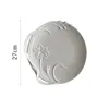 Pratos Fairy Air Relief Narcissus Hollow Ceramic Plate 10 Polegada Western Steak Pasta Chinese White Porcelana Household