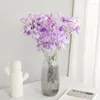 Fleurs décoratives bouquet de fleurs artificielles de haute qualité soie simulée pois fausse plante décoration de fête de mariage décor de paysage à la maison