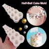 Baking Moulds 1PC Silicone Mold 3D Pearl Ball Fondant Molds Soap Semi Sphere Chocolate Mould Cake Decorating Tools Kitchen Accessories 230803
