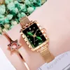 Womens Watches Watch High Quality Luxury Fashion Design Stylish Net med fyrkantig enkel vattentät kvartsklocka