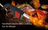 BBQ Tools Akcesoria Electric Smoker Blower Fast Fire Starter do grilli węglowych Tailgating Snoting Pits Finplaces Wood Fan Starter 230804