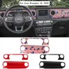 Car Dashboard Control Panel Gear Shift Panel Cover Automotive Interior Stickers For Jeep Wrangler JL Sahara236N