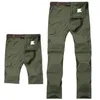 Pantaloni da uomo estivi staccabili da escursionismo da uomo all'aperto pantaloni traspiranti ad asciugatura rapida pantaloni da jogging esercito militare tattico impermeabile 7XL