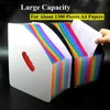 Filing Supplies A4 File Folder Desktop Erectable Expanding Document Organizer 13 Pockets Multilayer Rainbow Solid For Paper Notebook 230804