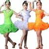 Abbigliamento da palcoscenico Ragazze adolescenti Sala da ballo Abiti da ballo latino Salsa per bambini Costumi con paillettes Competizione Pattinaggio artistico Abiti rave