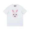 Męskie koszulki męskie koszule designerka królika drukarnia bawełniany okrągły kołnierz Hip Hop krótki rękaw T-shirt Kobieta moda Modna rozmiar xx dhigh