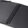 Anteckningar A4A5 Black Carbon Sketchbook Handdrawn Målningsbok Ritning Paper Crayon Supplies 230803