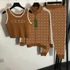 Kvinnors spårdräkter designer kvinnor väst toppar byxor smal fit tank långa ärmar blixtlås jacka casual sweatpants waistcoat chic sweatshirt byxor set ixjc